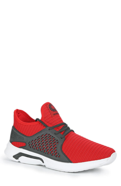 Shop Akademiks Fast 1 Sneaker In Red/ Black