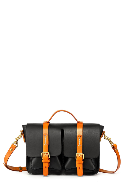 Shop Old Trend Speedwell Leather Satchel In Black