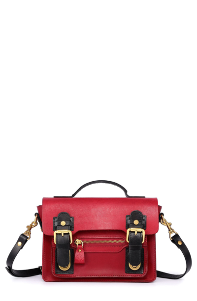 Shop Old Trend Aster Mini Leather Satchel In Red