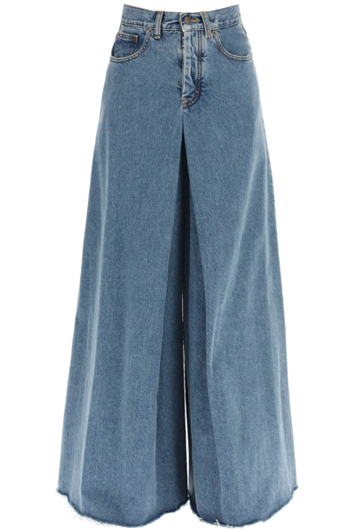 Shop Maison Margiela Extra-wide Leg Jeans In Blue