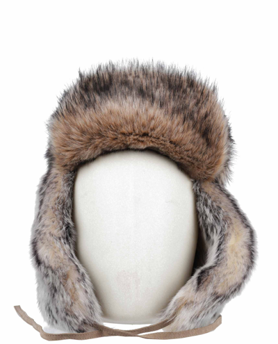 Ralph Lauren Shearling Trapper Hat In Panna/marrone | ModeSens
