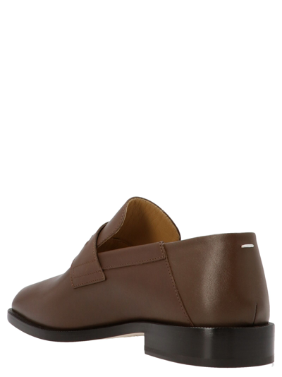 Shop Maison Margiela Men's Brown Other Materials Loafers