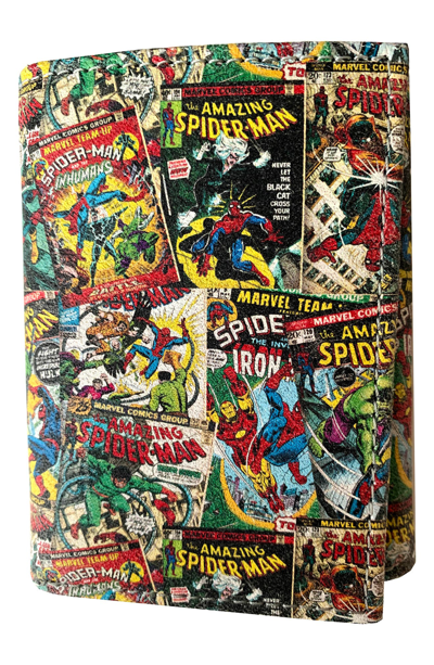 Shop Marvel Spider-man Comics Trifold Wallet In Multi