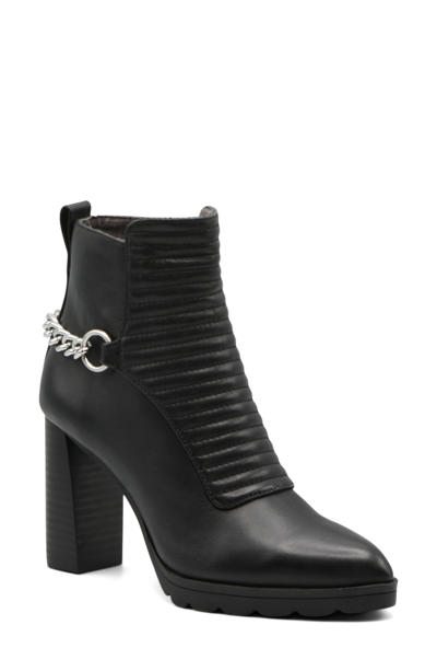 Shop Adrienne Vittadini Niles Bootie In Black Fl