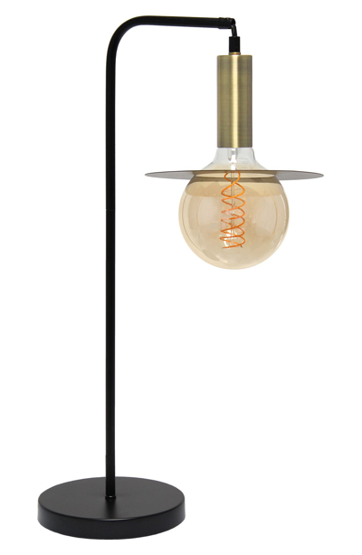 Shop Lalia Home Oslo Table Lamp In Black/antique Brass Plated Col