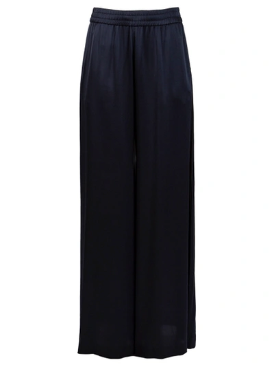 Shop Adam Lippes Wide Leg Pant Navy Blue