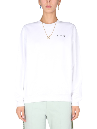 Shop Off-white "palace Arrow" Sweatshirt In White