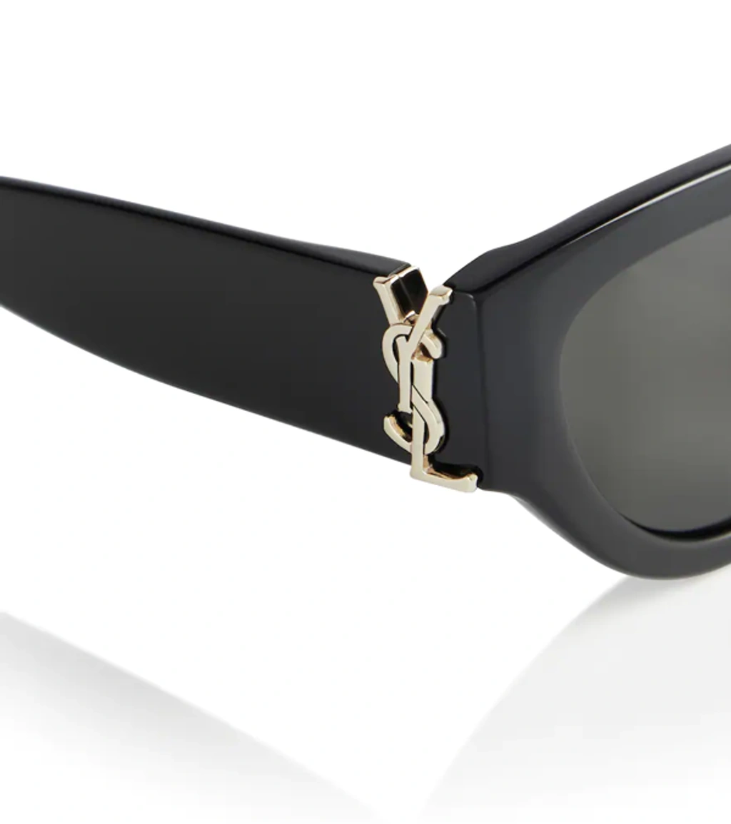 Saint Laurent Ysl Acetate Cat-eye Sunglasses In Grey | 