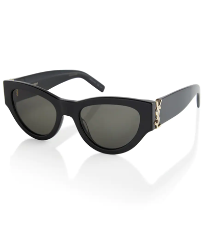 Shop Saint Laurent Sl M94 Cat-eye Sunglasses In Black