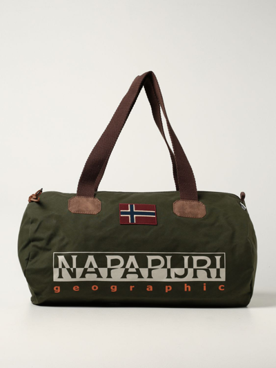 Shop Napapijri Travel Bag Bags Men  In Green
