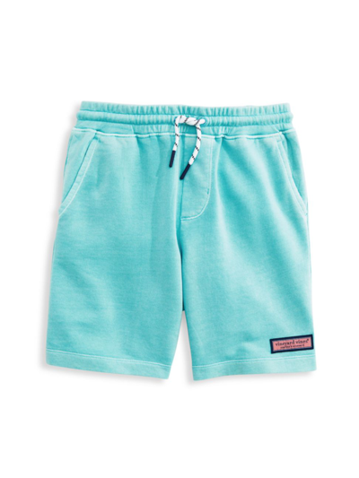 Shop Vineyard Vines Little Boy's & Boy's Sun-washed Knit Jetty Shorts In Blue