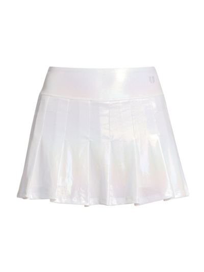 Shop Eleven By Venus Williams Iridescent Tennis Skirt In Foil Iridescent