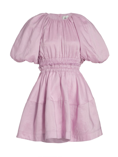 Shop Aje Solitude Cutout Mini Dress In Lilac