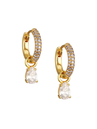 Shop Luv Aj Bianca Goldtone & Cubic Zirconia Drop Earrings