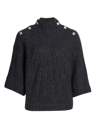 Shop Ba&sh Barthey Wool-blend Sweater In Carbone