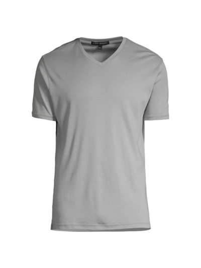 Shop Robert Barakett Georgia V-neck T-shirt In Monument Grey