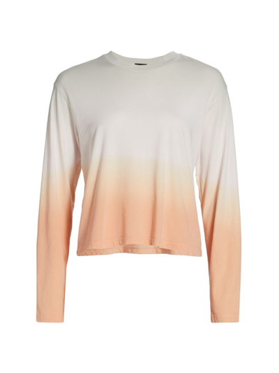Shop Atm Anthony Thomas Melillo Ombre Oversized T-shirt In Dove Flamingo Ombre
