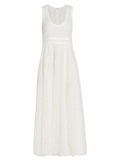 Giambattista Valli Women's Eyelet & Lace Midi-dress In White | ModeSens