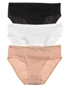 Hanro Cotton Seamless High-cut Briefs In Skin