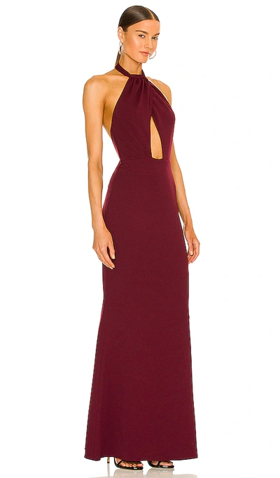 Shop Katie May Petra Gown In Wine