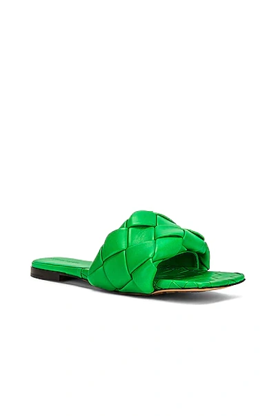 Shop Bottega Veneta Lido Sandals In Grass