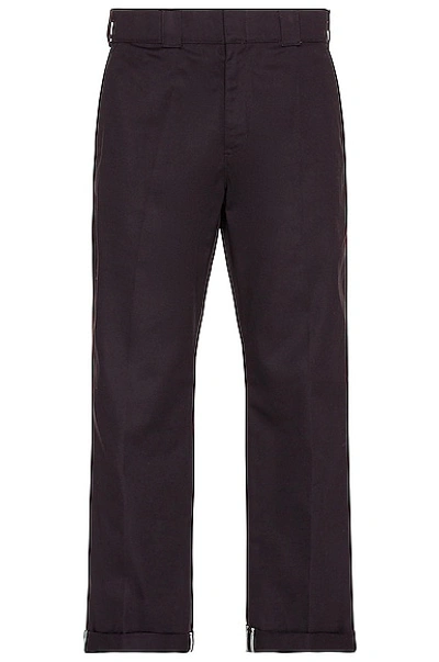 Dickies Regular Fit Cuffed Straight Leg Pant In Black