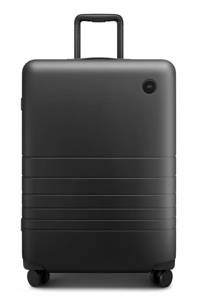 Shop Monos 27-inch Medium Check-in Spinner Luggage In Midnight Black