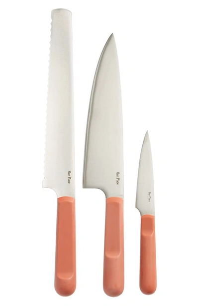 Shop Our Place 3-piece Kitchen Knife Set In Spice