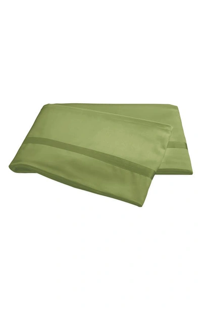 Matouk Nocturne 600 Thread Count Flat Sheet In Grass
