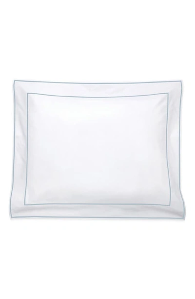 Shop Matouk Ansonia Pillow Sham In White/ Blue