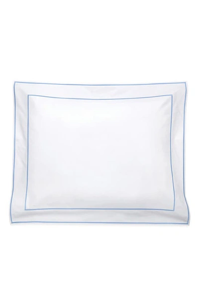 Shop Matouk Ansonia Pillow Sham In White/ Ocean