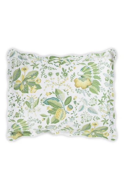 Matouk Schumacher Pomegranate Quilted King Sham In Citrus