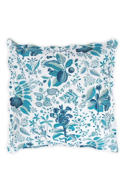 Shop Matouk Pomegranate Euro Sham In Prussian Blue