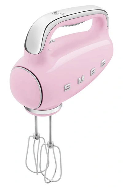 Shop Smeg '50s Retro Style Hand Mixer In Pink