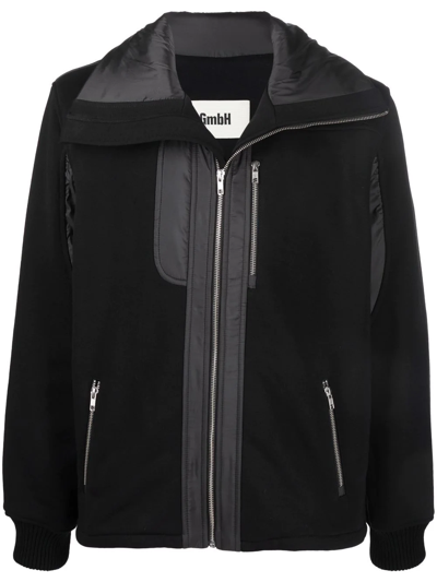 Shop Gmbh Padded Zip-up Jacket In Black