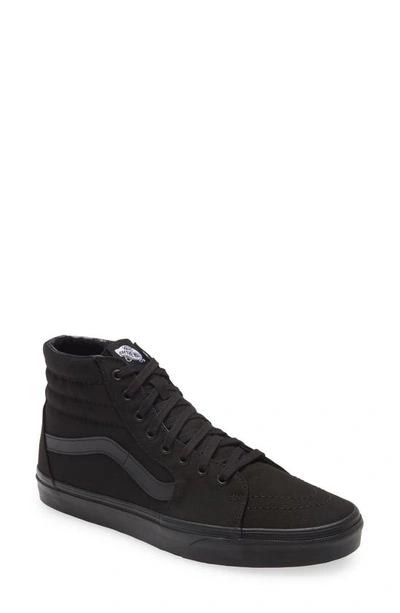 Shop Vans Sk8-hi Sneaker In Black/black/black