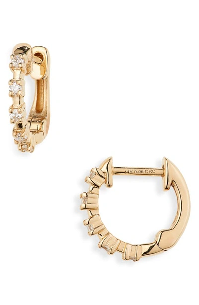 Shop Dana Rebecca Designs Ava Bea Mini Huggie Hoop Earrings In Yellow Gold