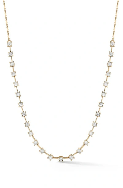 Shop Dana Rebecca Designs Ava Bea Interval Diamond Tennis Necklace In Yellow Gold