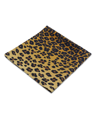 Shop L'objet Linen Sateen Leopard Napkins, Set Of 4