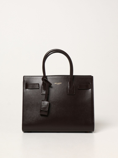 Saint Laurent Sac De Jour Baby Leather Tote In Black