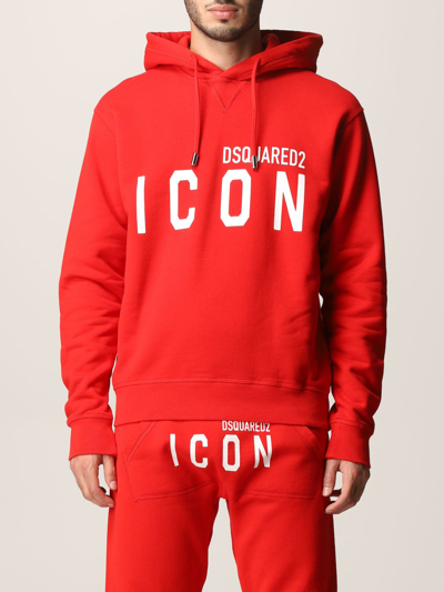 Shop Dsquared2 Jumper With Icon Logo In Red
