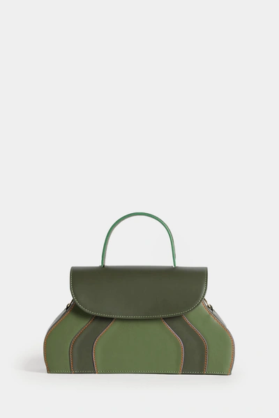 Shop Mietis Marieta Khaki Green Bag