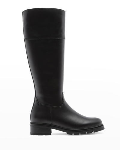 Shop La Canadienne Savoury Tall Riding Boots In Black Leather