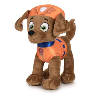 Paw Patrol Brown Classic Zuma Plush 19 Cm Soft Toy In Orange