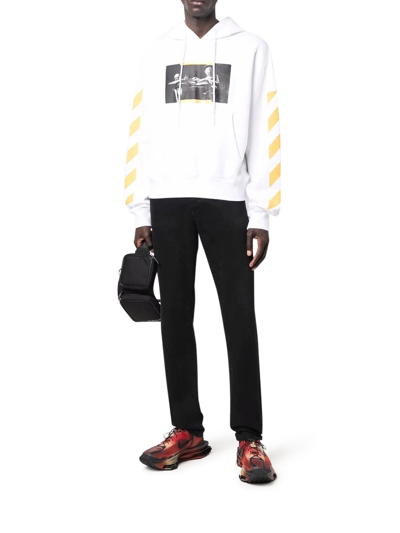 Shop Off-white Caravaggio Painting Hoodie In White