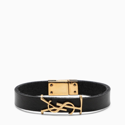 Shop Saint Laurent Black Opyum Bracelet