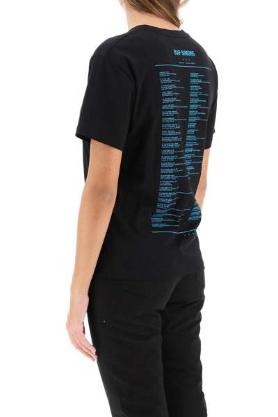Raf Simons Ataraxia Cotton T-shirt In Black,blue