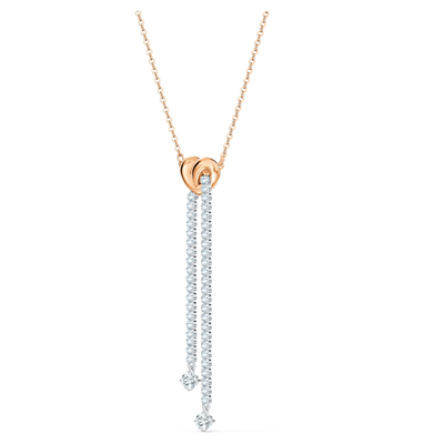 Shop Swarovski Ladies Lifelong Heart Necklace In White