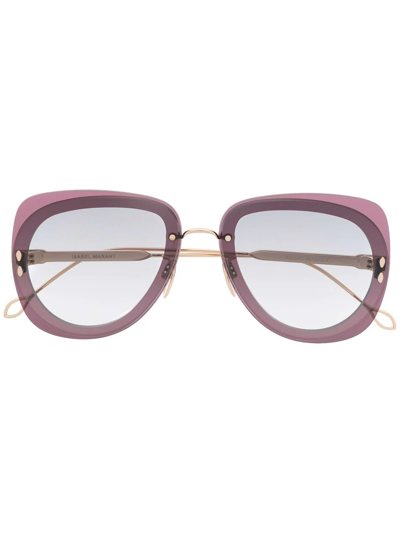 Shop Isabel Marant Eyewear Square Tinted Sunglasses In Violett