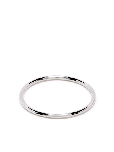 Maria Black 14kt White Gold Glossy Ring In Silver